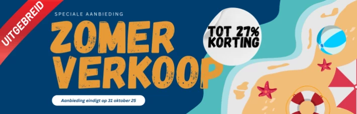 Summer Sale - tot 27% korting