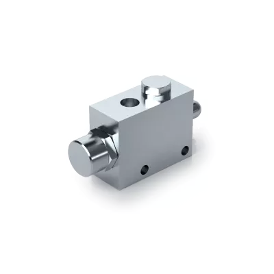 Push Button End of Stroke Valve - Open with Check Valve