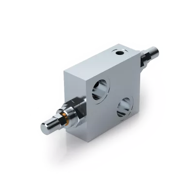 Dual Cross Line Relief Valve Flangeable on Danfoss Motors OMP/OMR by Screws