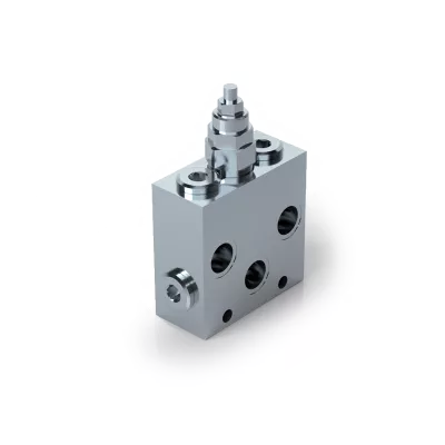 Dual Cross Line Relief Valve with Anti-Cavitation with Single Adjustment